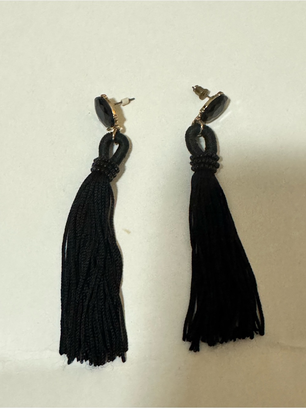 Black Tassel Drop Earrings - Women Jewelry